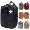 Outdoor Tactical Medical Kit; First Aid Kit Accessories; Mountaineering Survival Kit Emergency Sports Waist Bag - Black+Camouflage