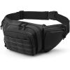 Tactical Waist Pack Nylon Bodypack Hiking Phone Pouch Outdoor Sports Army Military Hunting Climbing Camping Belt Cs Airsoft Bags - Black