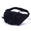 Men's Waterproof Nylon Fanny Pack With Adjustable Belt; Tactical Sport Arm Waist Bag For Outdoor Hiking Fishing Hunting Camping Travel - Black - The b