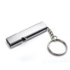 Portable Aluminum Safety Whistle For Outdoor Camping Backpacking Hiking; Emergency Survival Tool - Silvery