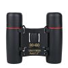 30x60 Binoculars Portable Folding Mini Telescope Low Light Night Vision for Hunting Sports Outdoor Camping Travel Sightseeing - Black