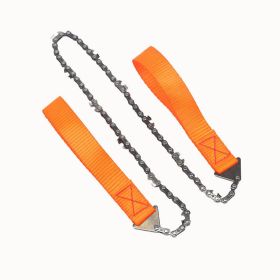 24 inch portable hand chain saw outdoor survival hand saw garden garden hand saw outdoor wire saw - orange