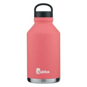 railblazer Insulated Stainless Steel Growler with Wide Mouth Lid,64 oz., Rubberized - Pink