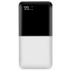 20000mAh Portable Charger Power Bank External Battery Pack with Digital Display Dual USB Charge Ports - White