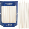 Aviv Judaica Premium Dripless Hanukkah Candles Thin Tapered Deluxe Pearl Candle Set of 45 Ultimate Elegance Standard Chanukah Menorah Candles Product