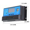 60A 12V/24V PWM Solar Panel Regulator Charge Controller Auto Focus Tracking - as picture