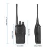 2 x Baofeng BF-888S Walkie Talkies Two Way Radio UHF 16CH 400-470MHZ Long Range - Black