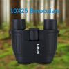 10X25 Portable HD Binocular BAK4 Prism Optical Coated Lens For Outdoor Hunting Camping Travel - Black - 10X25