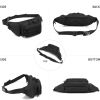 Tactical Waist Pack Nylon Bodypack Hiking Phone Pouch Outdoor Sports Army Military Hunting Climbing Camping Belt Cs Airsoft Bags - Black