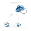 Portable Stainless Steel Wire Chain Saw; Manual Sawing Cutting; Emergency Survival Tool For Camping Hiking Trekking Travel - Blue