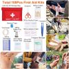 125Pcs Survival Kits Professional Emergency Survival Gear Tactical First Aid Kit Supplies for Outdoor Adventure Camping Hiking Hunting - Survival Tool