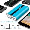 12000mAh Portable Charger with Dual USB Ports 3.1A Output Power Bank Ultra-Compact External Battery Pack - Blue