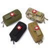 Tactical Medical EDC Pouch EMT Emergency Bandage Tourniquet Scissors IFAK Pouch First Aid Kit Survival Bag Military Pack - Army Green