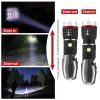 8 In 1 Multi Tool Hammer Zoomable LED Flashlight Emergency Auto Escape Tool - Black