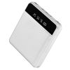 10000mAh Portable Power Bank Mini External Battery Pack Charger w/ Dual USB Ports - White