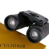 30x60 Binoculars Portable Folding Mini Telescope Low Light Night Vision for Hunting Sports Outdoor Camping Travel Sightseeing - Multicolored