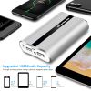 12000mAh Portable Charger with Dual USB Ports 3.1A Output Power Bank Ultra-Compact External Battery Pack - Silver