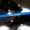 LED Flashlight Gloves;  Gifts for Men Him Dad Boyfriend;  Cool Gadget Hands-Free Lights - Black