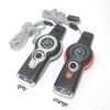 1pc 7 In 1 Safety Whistle; Magnifier; Flashlight & Compass For Emergency Survival Hiking - Orange