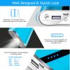 12000mAh Portable Charger with Dual USB Ports 3.1A Output Power Bank Ultra-Compact External Battery Pack - Blue