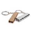 Portable Aluminum Safety Whistle For Outdoor Camping Backpacking Hiking; Emergency Survival Tool - Golden