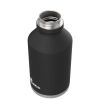 railblazer Insulated Stainless Steel Growler with Wide Mouth Lid,64 oz., Rubberized - Licorice