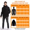 Men's Heated Jacket with Battery Pack, Outdoor Sports Heated Jackets for Men in Black - XL