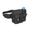 Tactical Waist Bag Denim Waistbag With Water Bottle Holder For Outdoor Traveling Camping Hunting Cycling - Khaki