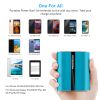 12000mAh Portable Charger with Dual USB Ports 3.1A Output Power Bank Ultra-Compact External Battery Pack - Blue