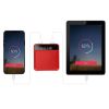 10000mAh Portable Power Bank Mini External Battery Pack Charger w/ Dual USB Ports - Red