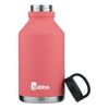 railblazer Insulated Stainless Steel Growler with Wide Mouth Lid,64 oz., Rubberized - Pink