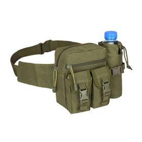 Hiking Cycling Outdoors Waterproof Wearproof Lightweight Waist Bag (Color: Army Green, Type: Waist Bag)